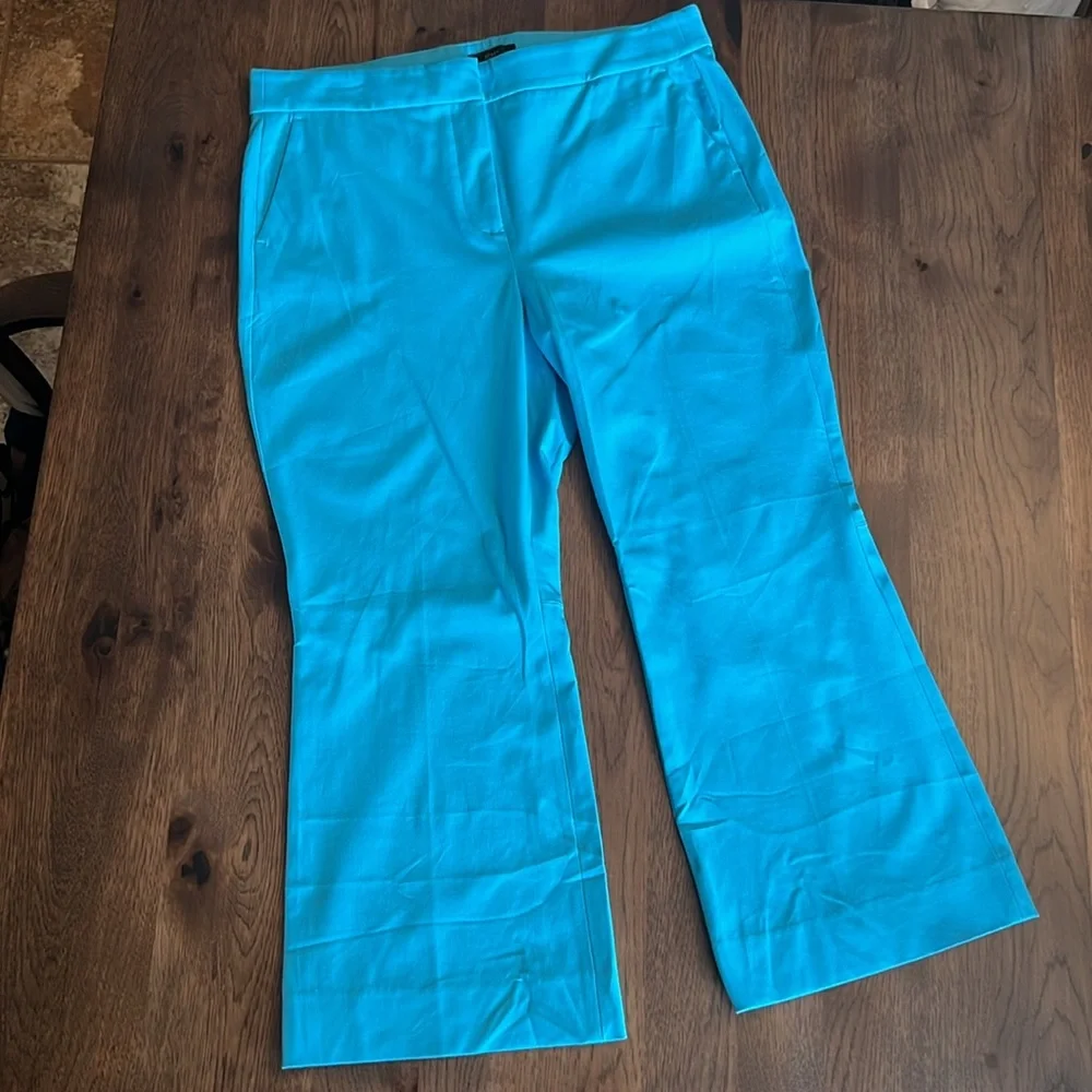 J.Crew Women’s Aqua Wide Leg Pants 14